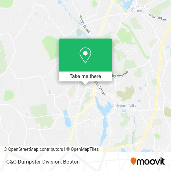 G&C Dumpster Division map