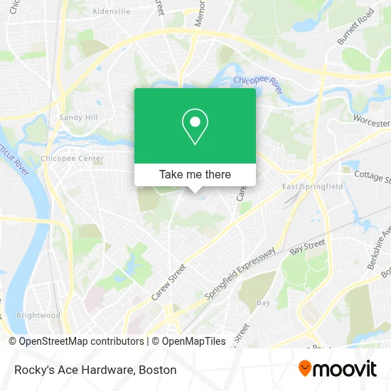 Rocky's Ace Hardware map