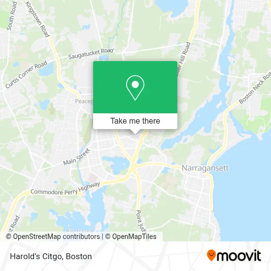 Harold's Citgo map