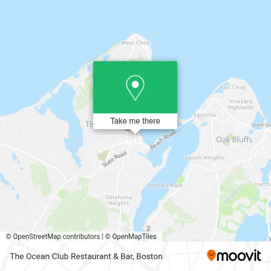 The Ocean Club Restaurant & Bar map