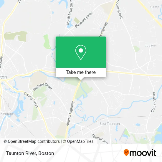 Taunton River map