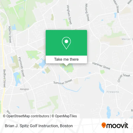 Brian J. Spitz Golf Instruction map