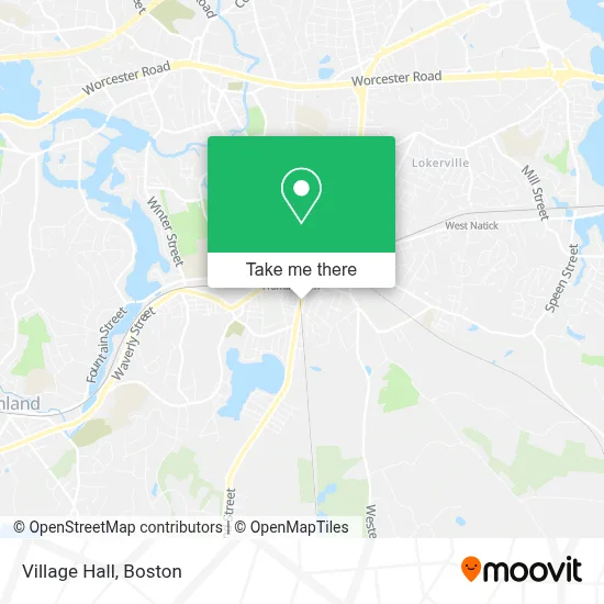 Village Hall map