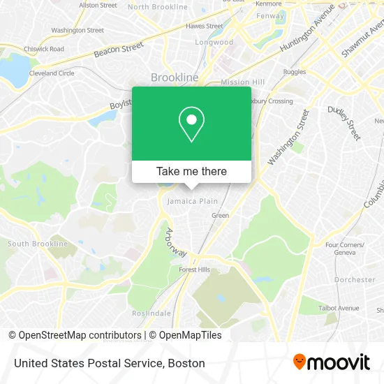 United States Postal Service map