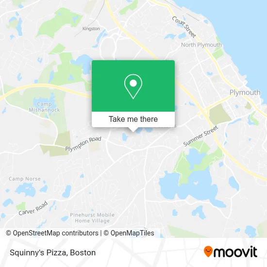 Squinny's Pizza map
