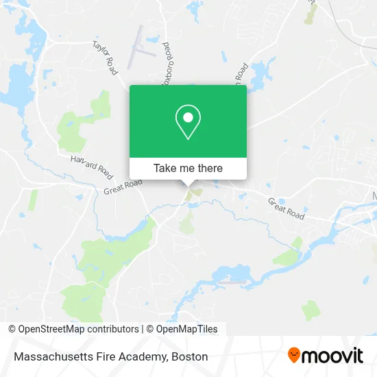Massachusetts Fire Academy map