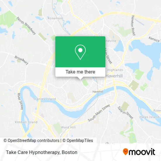 Take Care Hypnotherapy map