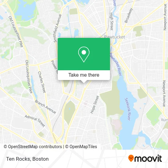 Ten Rocks map