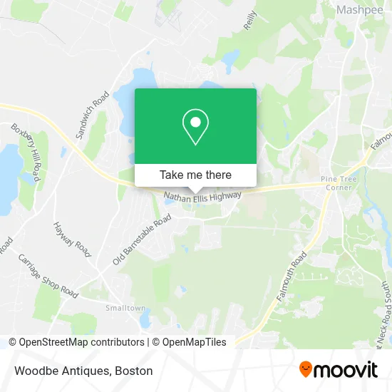 Woodbe Antiques map