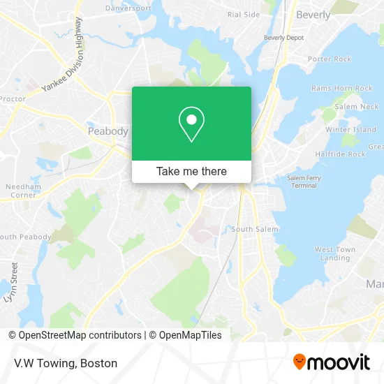 V.W Towing map