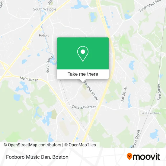 Foxboro Music Den map