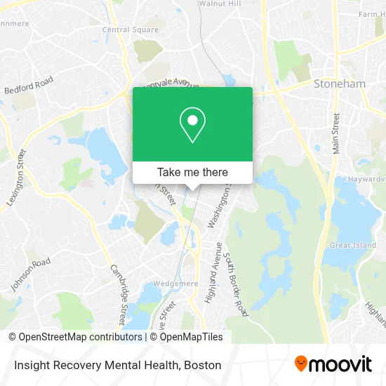 Insight Recovery Mental Health map