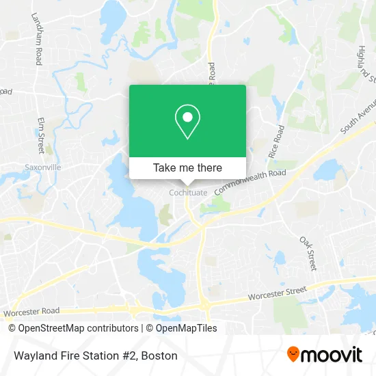 Wayland Fire Station #2 map