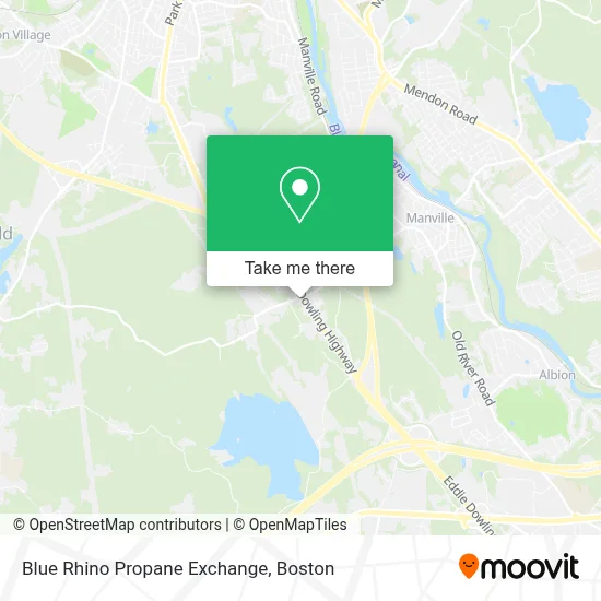 Blue Rhino Propane Exchange map