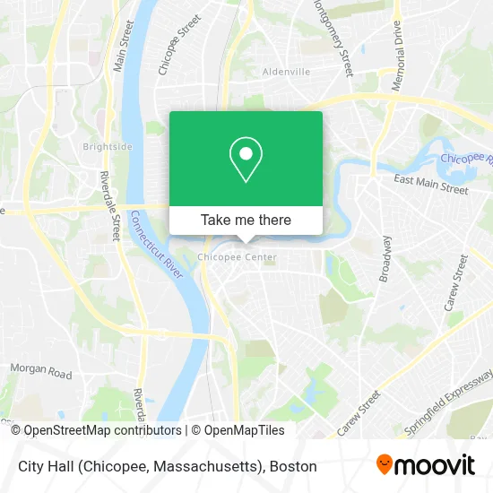 City Hall (Chicopee, Massachusetts) map
