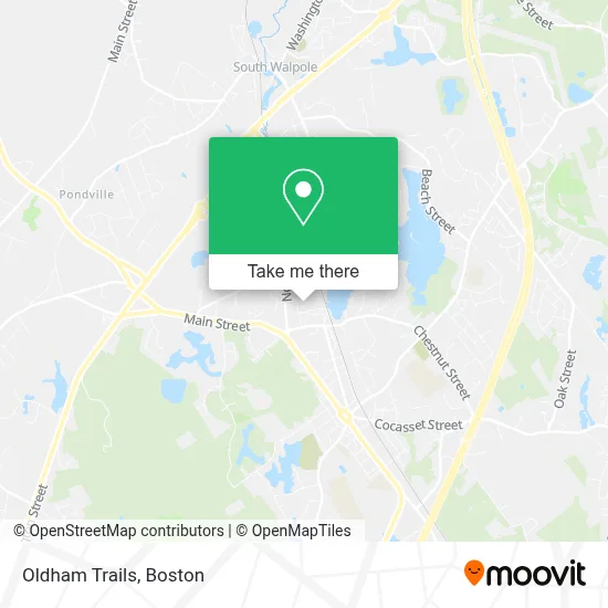 Oldham Trails map