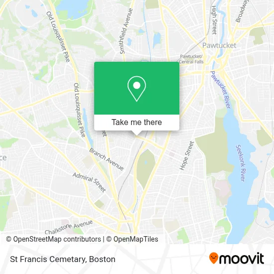 St Francis Cemetary map