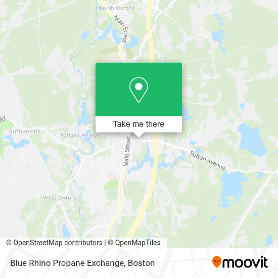 Blue Rhino Propane Exchange map