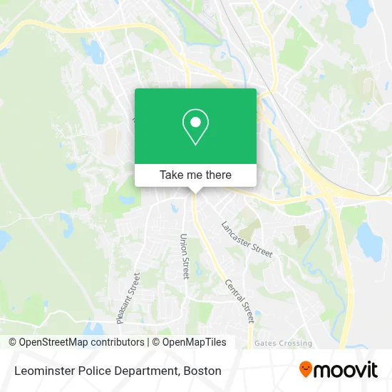Leominster Police Department map