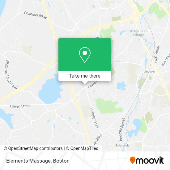Elements Massage map
