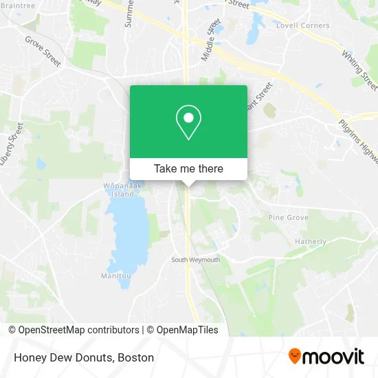 Honey Dew Donuts map
