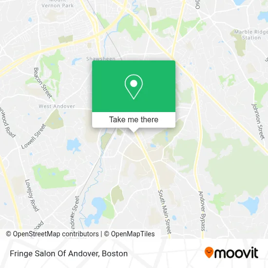 Fringe Salon Of Andover map