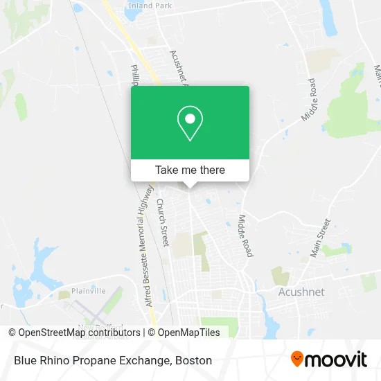 Blue Rhino Propane Exchange map