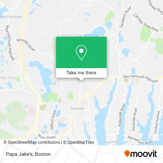 Papa Jake's map