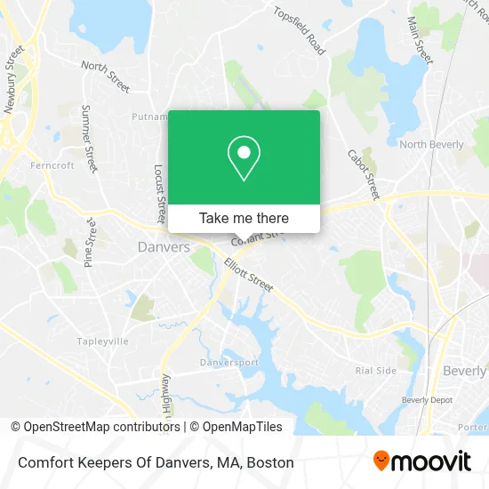 Comfort Keepers Of Danvers, MA map