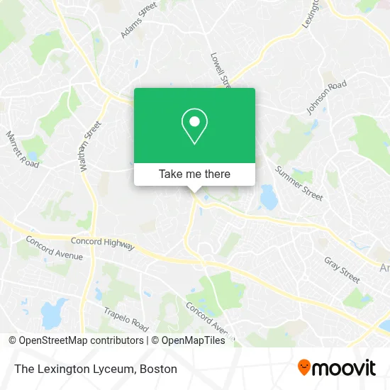 The Lexington Lyceum map