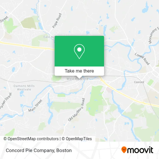 Concord Pie Company map