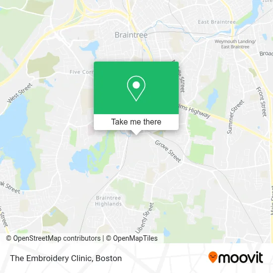 The Embroidery Clinic map