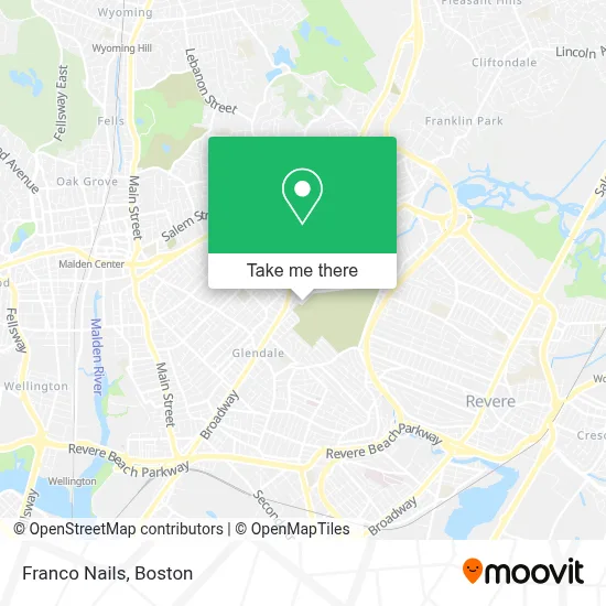 Franco Nails map