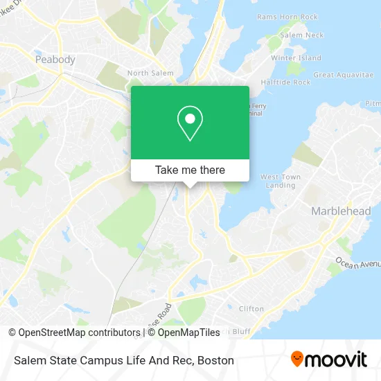 Salem State Campus Life And Rec map