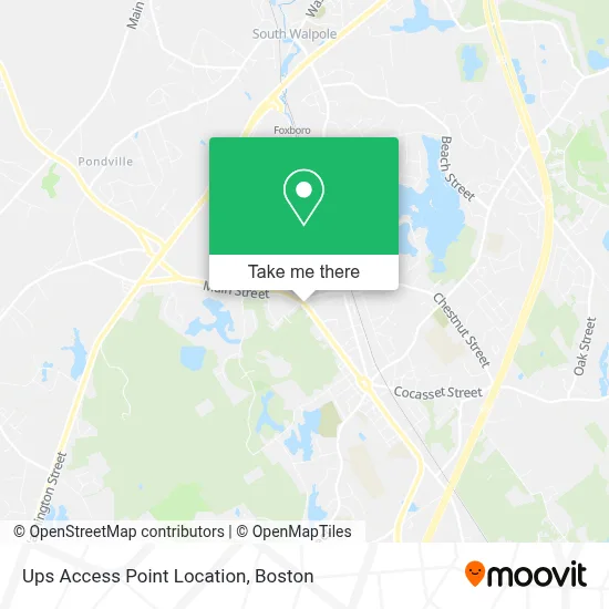 Ups Access Point Location map
