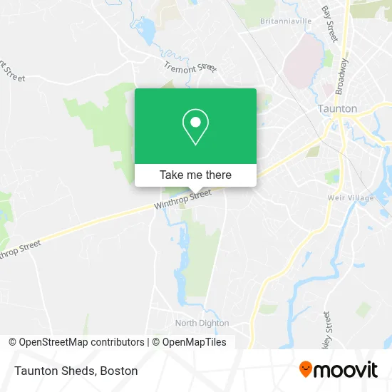 Taunton Sheds map