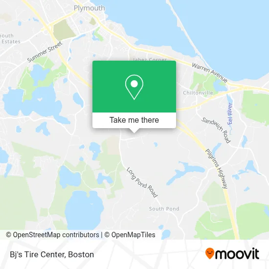 Bj's Tire Center map