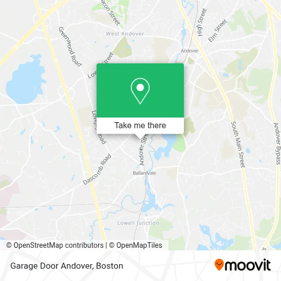 Garage Door Andover map