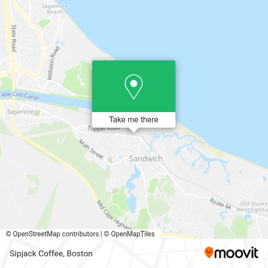 Sipjack Coffee map