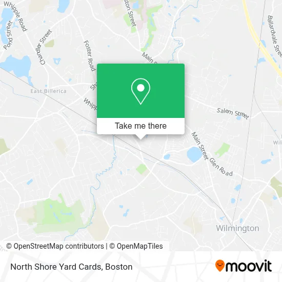 North Shore Yard Cards map