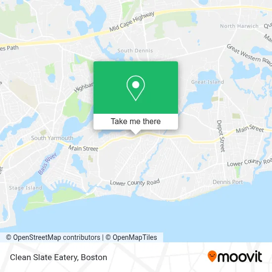 Clean Slate Eatery map