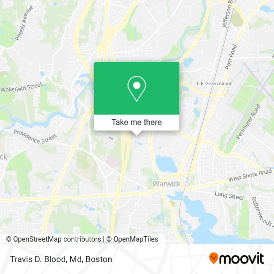 Travis D. Blood, Md map