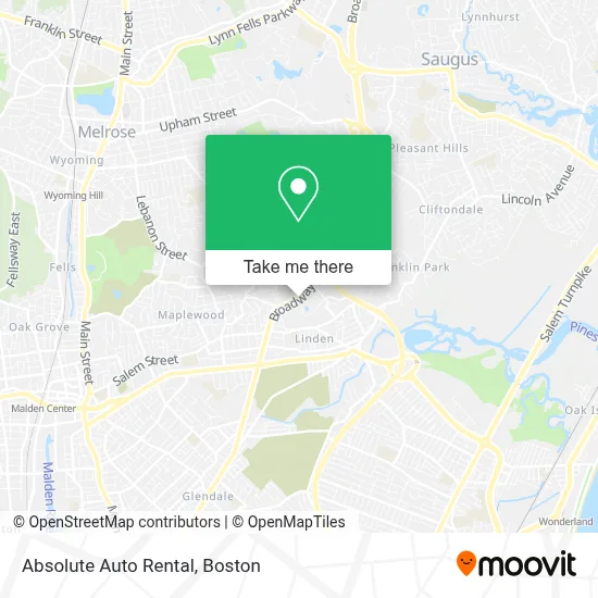 Absolute Auto Rental map