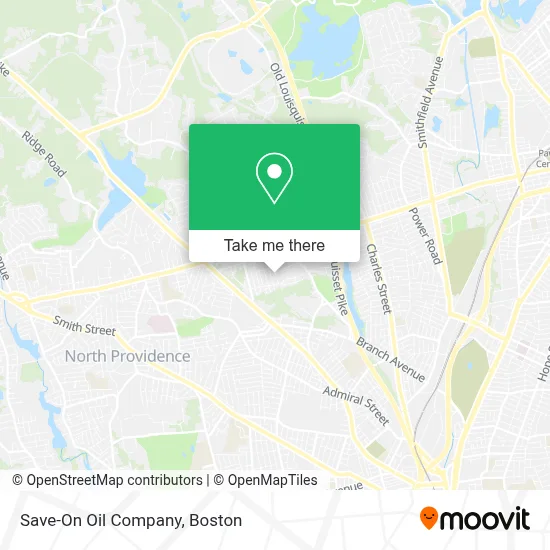 Save-On Oil Company map