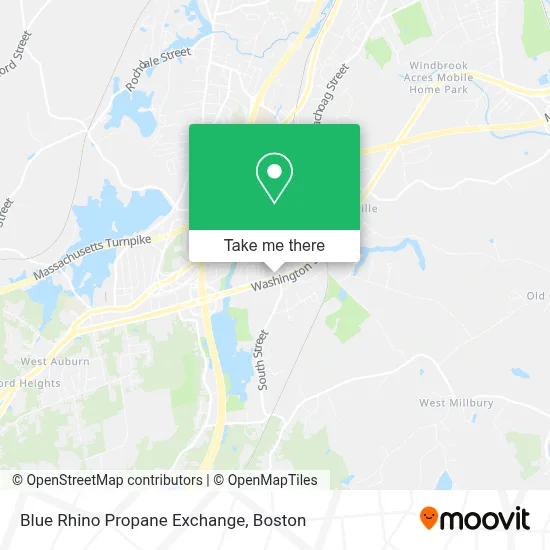 Blue Rhino Propane Exchange map