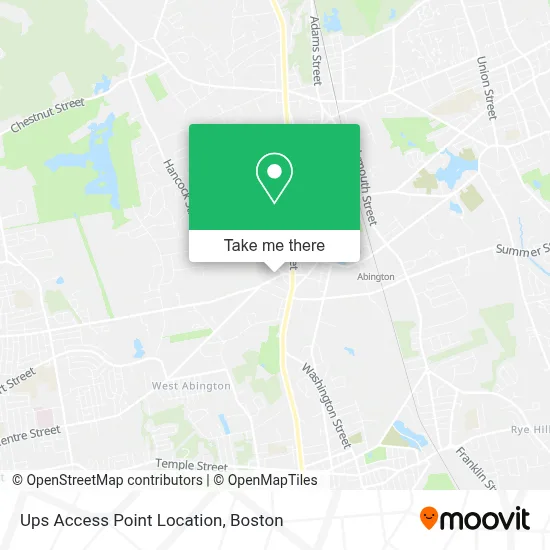 Ups Access Point Location map