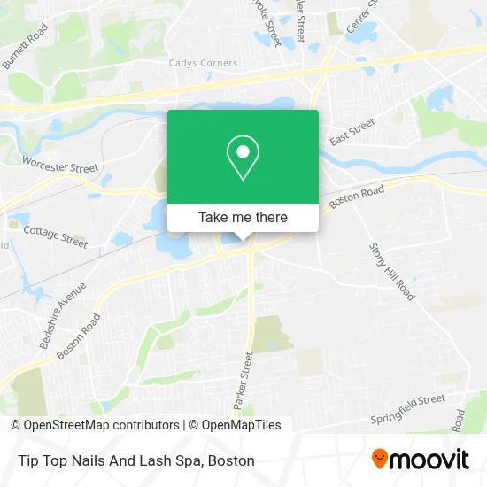 Tip Top Nails And Lash Spa map