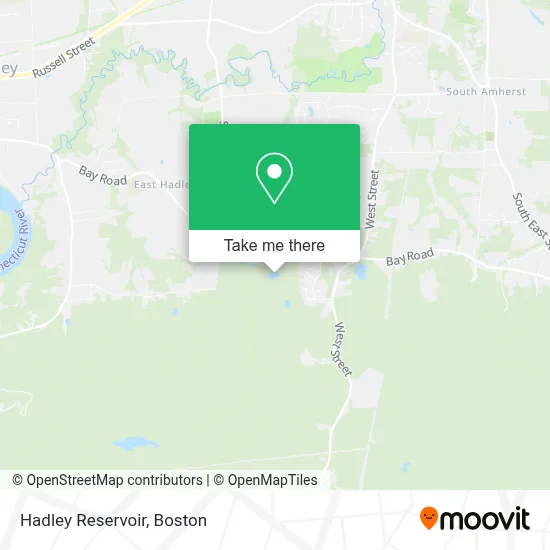 Hadley Reservoir map