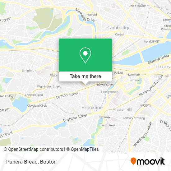 Panera Bread map