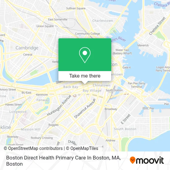 Boston Direct Health Primary Care In Boston, MA map